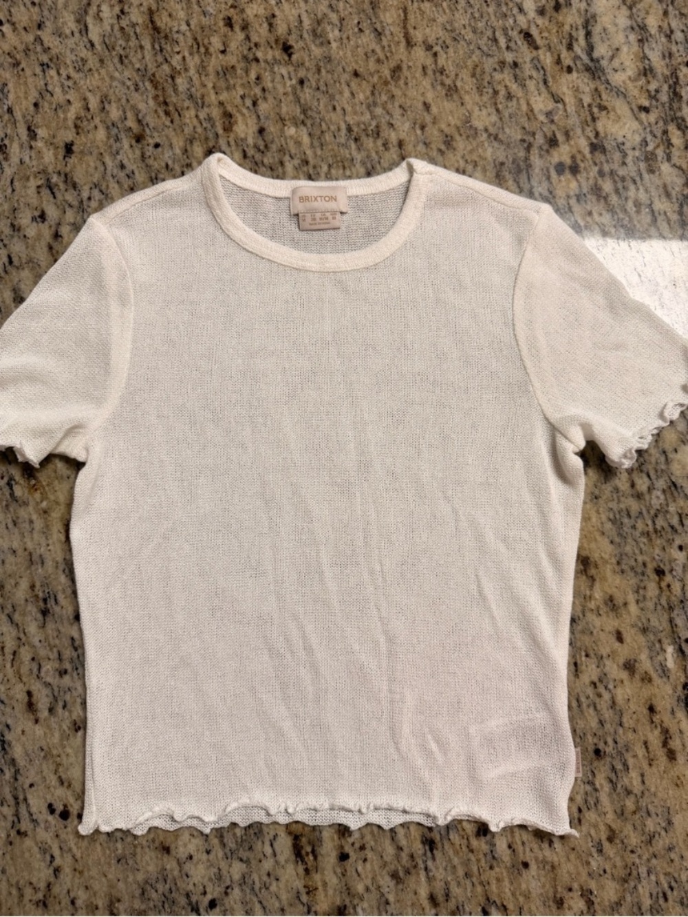 Brixton Soft Cream Short-Sleeve Knit Tee